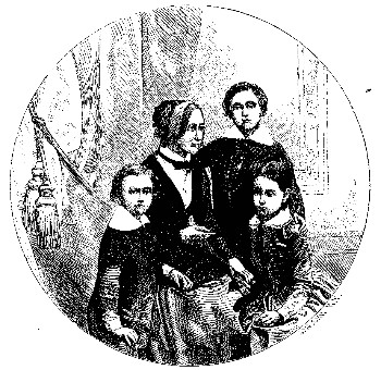 THE WIFE AND CHILDREN OF KOSSUTH—FROM A RECENT
DAGUERREOTYPE.