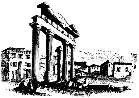 ENTRANCE TO THE MARKET-PLACE: FORMERLY SUPPOSED TO BE
PART OF A TEMPLE DEDICATED TO AUGUSTUS.