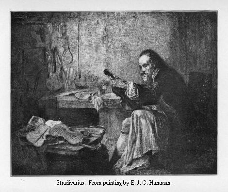 Stradivarius.  From painting by E. J. C. Hamman.