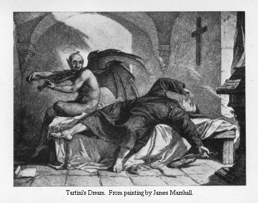 Tartini's Dream.  From painting by James Marshall.