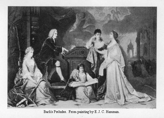 Bach's Preludes.  From painting by E. J. C. Hamman.