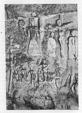 Illustration of a portion of the Interior of Royston Cave