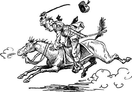 PROCTOR ON A TALL FOX-HUNTER WHICH RAN AWAY WITH HIM.