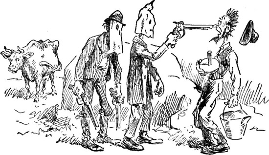 EXCEEDINGLY MORTIFYING TO THE CITIZEN WHO WENT TO MILK
WITHOUT HIS GUN.