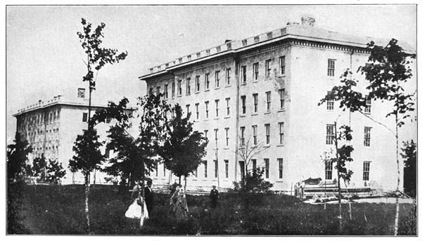 The Two Main Buildings of the University about 1860
