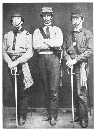 The Captains of the Three Student Companies in 1861