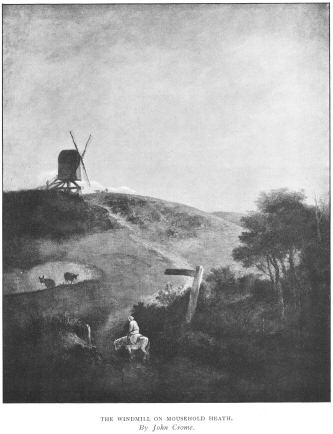The Windmill on Mousehold Heath.  By John Crome