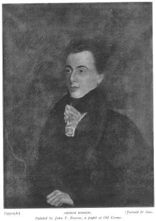 George Borrow.  Painted by John T. Borrow, a pupil of Old Crome