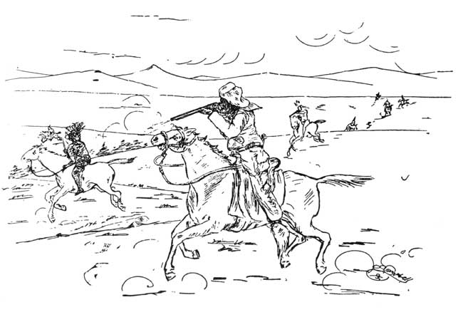 Indian Fight in Yellow Horse Canyon