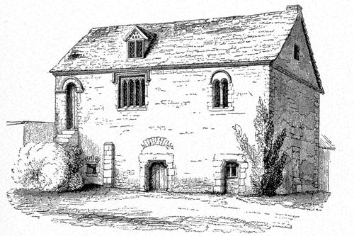 Thirteenth Century Manor House, Boothby Pagnell,
Lincolnshire. (Turner, <i>Domestic Architecture in England</i>.)