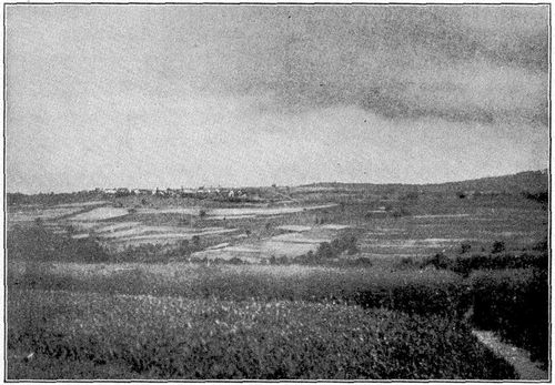 Village with Open Fields, Udenhausen, near Coblentz,
Germany. (From a photograph taken in 1894.)