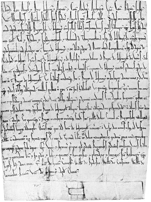 Charter of Henry II to the Borough of Nottingham.