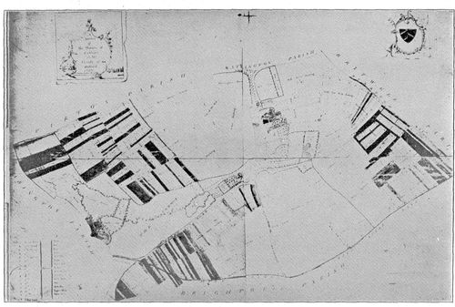 Partially enclosed Fields of Cuxham,
Oxfordshire, 1767.