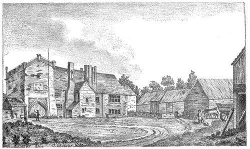 Monastery turned into a Farmhouse, Dartford Priory,
Kent.