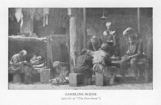 Gambling scene (_Act II. of "The Doss-house"_)