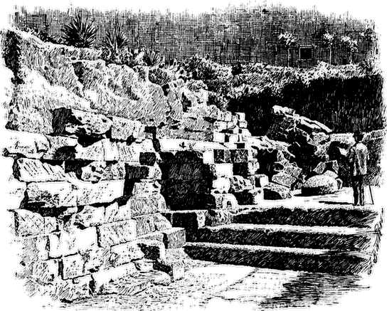 View of the Platform of the Temple of Jupiter.
