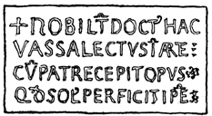 Inscription of Vassalectus.