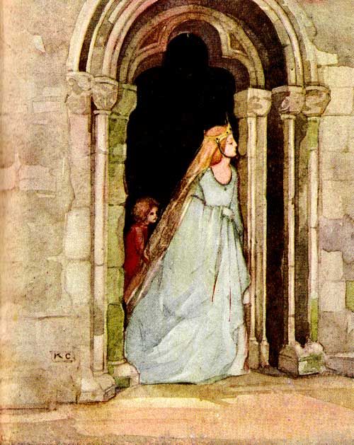 'For twelve long years have I never been within
the Holy Church, and I fear to enter now'