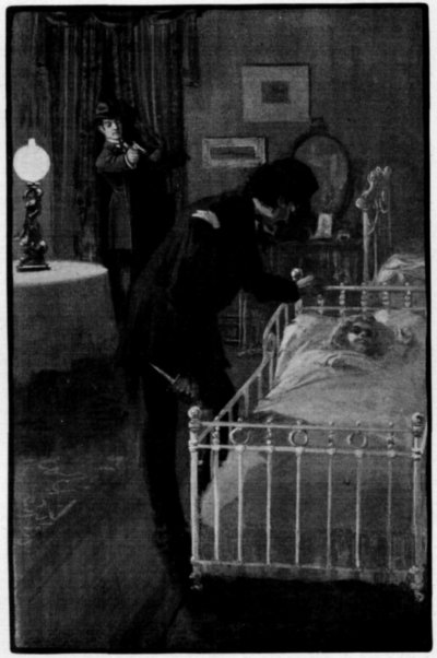 "RAPTLY GAZING AT THE CHILD'S INNOCENT FACE, PAUL SOFTLY
CROONS SOME CRADLE MELODY."