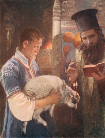 BLESSING THE LAMB ON ST. GEORGE'S DAY