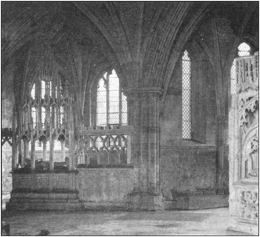 Large Gothic Style Shrine, Grotto, Plaster Saint Display Case - 1610