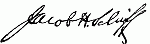 Signature: Jacob H. Schiff