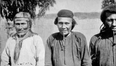 Bororo Men, showing Lip Ornament.