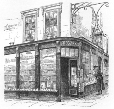 Mr. Tregaskis's Shop—'The Caxton Head'—in Holborn.