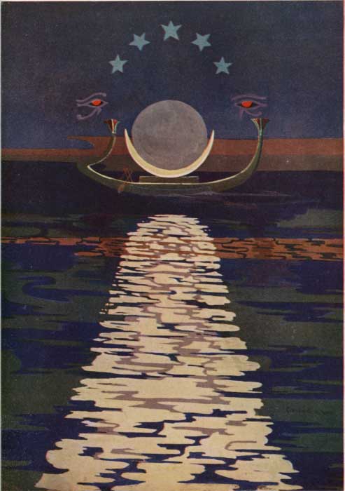 PLATE 13.

THE BARK OF THE MOON, GUARDED BY THE DIVINE EYES.