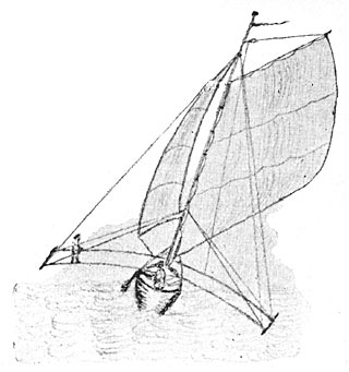 A Prahu (Sailing-canoe)