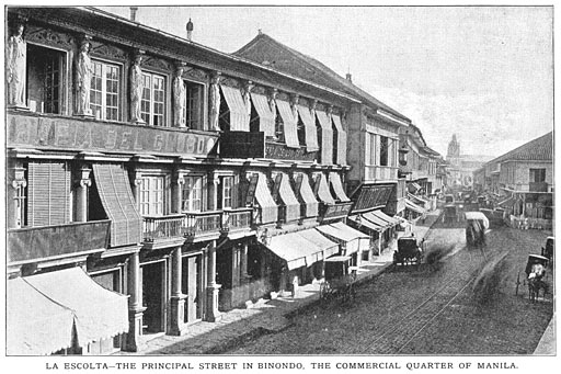 La Escolta—The principal street in Binondo, the commercial quarter of Manila.