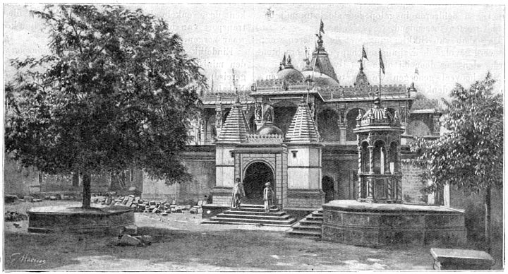 Moderne tempel voor Swami Narayen, godsdiensthervormer in Goedsjerat.