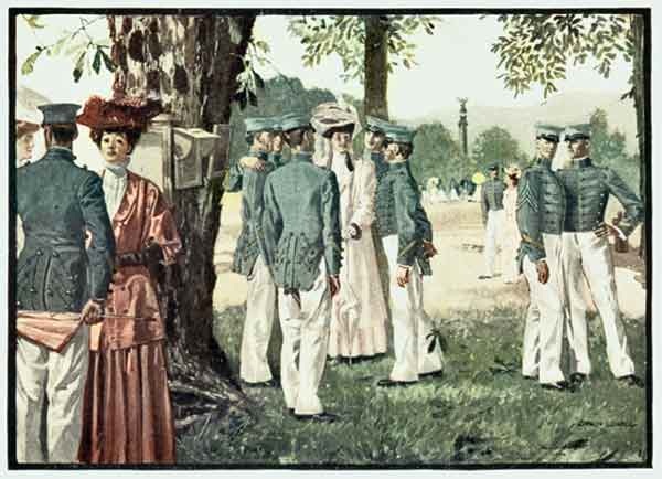 I found myself chatting away with those cadets as
if I had grown up with them