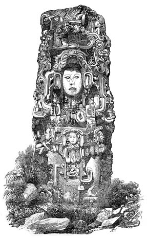 Fig. 50.—Statue at Copan.
