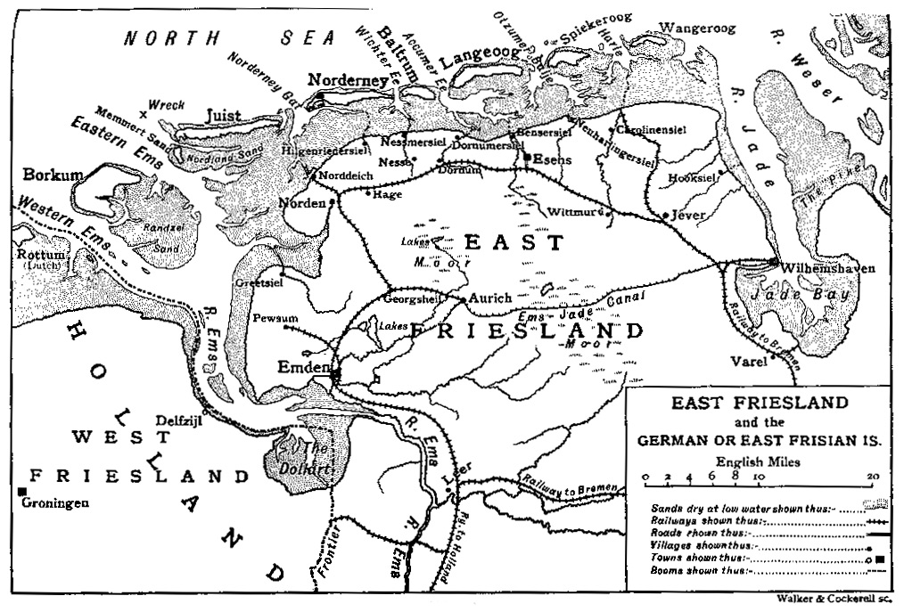 Illustration:
Map B of East Friesland.