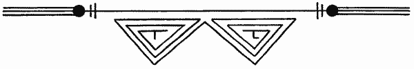 Fig. 334—W-shape figure; single line with feathers