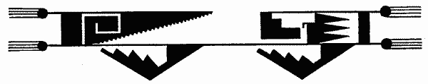 Fig. 335—Compound rectangle, triangles, and feathers