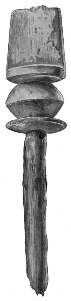 Fig. 357—Mortuary prayer-stick (natural size)