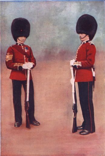 COLOUR-SERGEANT and PRIVATE, THE SCOTS GUARDS.