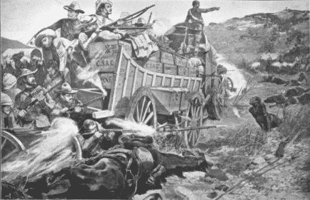 THE MATABELE WAR—DEFENDING A LAAGER.