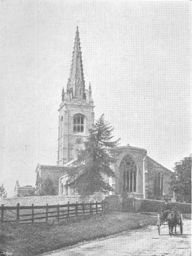 Yaxley Church from the S.E.  From photo. by Rev. E. H.
Brown