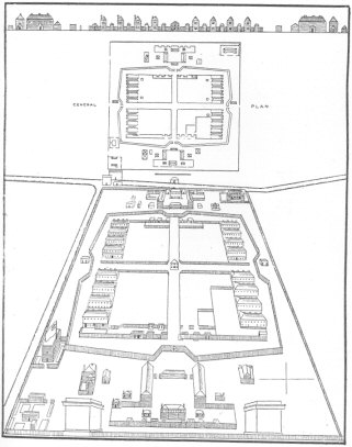 Norman Cross Prison.  From the original plan