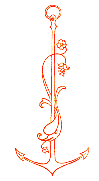 Anchor with a flower