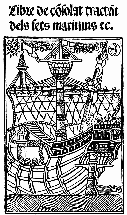 Del libro del consulado, tratado de los hechos maritimos,
etc. (Barcelona, 1502).