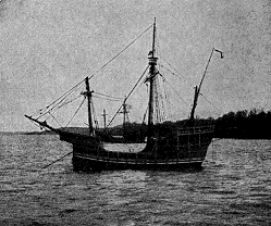 Fotografía del modelo hecho para la Exposición
Colombina de 1893.La Santa María