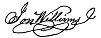 Signature, Jon Williams