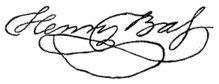 Signature, Henry Bass