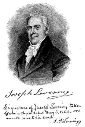 Signature, Joseph Lovering