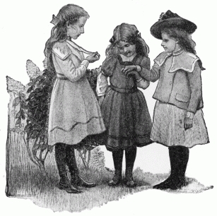 "Gertie wore to school a locket on a glittering chain; Rebecca showed a new ring."