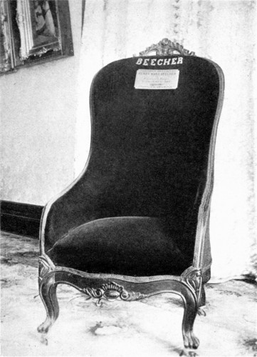 Chair Used by Henry Ward Beecher in Plymouth Church